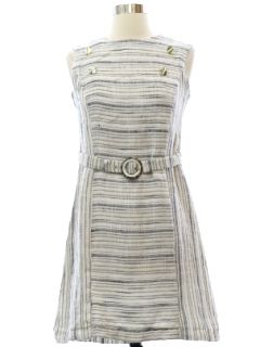 1960's Womens Matsuda Mod Designer Dress