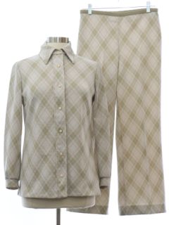1970's Womens Knit Leisure Suit