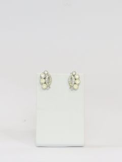 1940's Womens Accessories - Eisenberg Clip-on Rhinestone Earrings