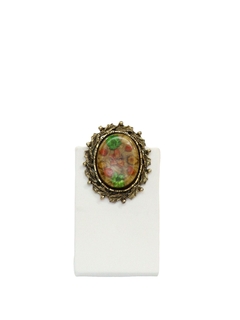 1970's Womens Accessories - Brass Gold tone Metal Brooch Pin
