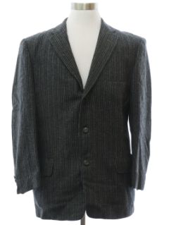 1950's Mens Rockabilly Style Wool Blazer Sport Coat Jacket
