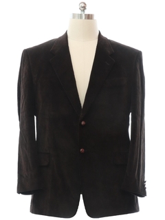 1990's Mens Dark Brown Corduroy Blazer Sport Coat Jacket