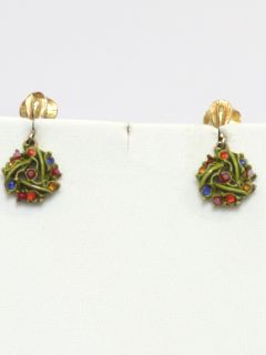 1970's Womens Accessories - Christmas Earrings