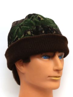 1990's Unisex Accessories - Camo Beanie Hat