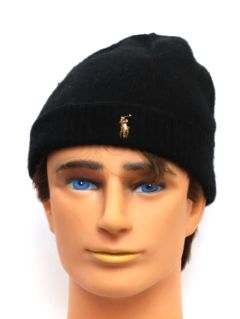 1990's Unisex Accessories - Wool Polo Ralph Lauren Beanie Hat