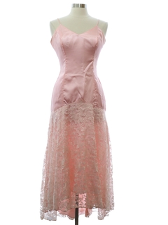 1980's Womens Totally 80s Prom Maxi Dress