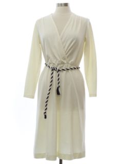 1970's Womens Crossover Bodice Disco Dress