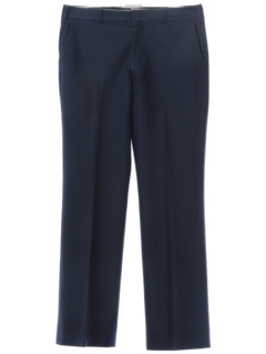 1970's Mens Dark Blue Disco Pants