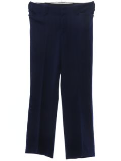 1970's Mens Dark Blue Panhandle Slim Flared Western Style Leisure Pants