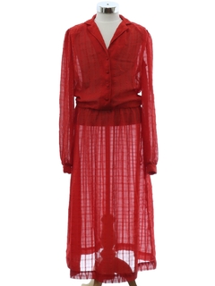 1980's Womens Sheer Dress