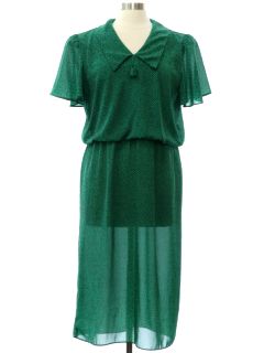 1980's Womens Totally 80s Secretary Dress