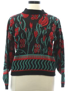 1980's Womens Totally 80s Cosby Style Sweater