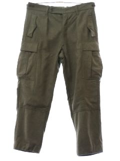 1980's Mens Mollenkamp and Goecke NATO West German Heavy Wool Military Pants