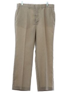 1980's Mens Flat Front Slacks Pants