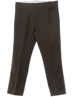 1990's Mens Brown Wrangler Flared Jeans-cut Pants