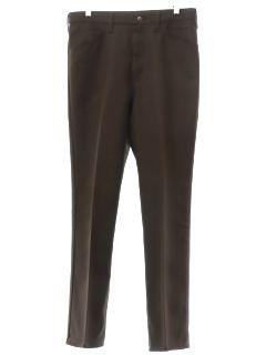 1980's Mens Wrangler USA Dark Brown Flared Jeans-cut Pants