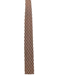 1950's Mens Skinny Rockabilly Flat Bottom Necktie