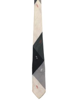 1960's Mens Skinny Rockabilly Necktie