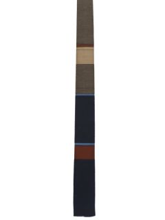 1960's Mens Skinny Rockabilly Flat Bottom Necktie