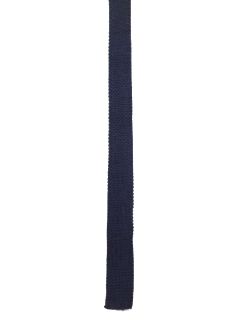 1960's Mens Super Skinny Flat Bottom Knit Necktie