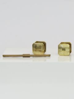 1930's Mens Accessories - Toggle Cufflinks and Tie Bar Set
