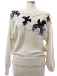 1980's Womens Totally 80s Cocktail Sweater