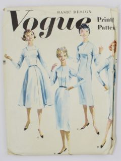 1950's Womens Vogue Large Format Sewing Pattern