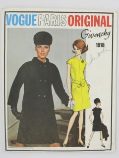 1960's Womens Vogue Paris Givenchy Designer Large Format Sewing Pattern