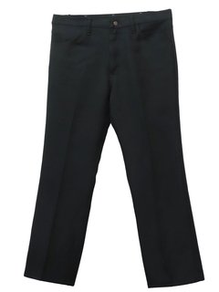 1990's Mens Black Wrangler Jeans-Cut Pants