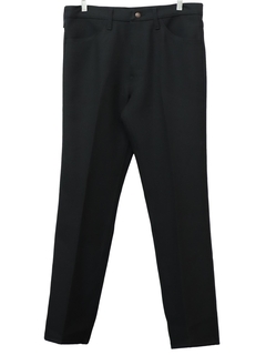 1990's Mens Black Wrangler Jeans-Cut Pants