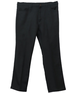 1990's Mens Wrangler Black Jeans-Cut Pants
