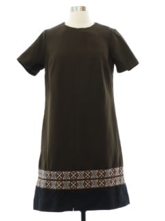 1960's Womens Mod Knit Dress