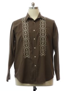 1970's Mens Hippie Style Tunic Shirt