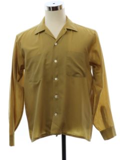 1960's Mens Manhattan Grunge Mod Sport Shirt