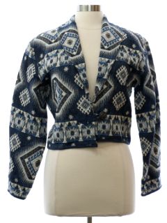 1980's Womens Totally 80s Flashback Equestrian Syle Jacket