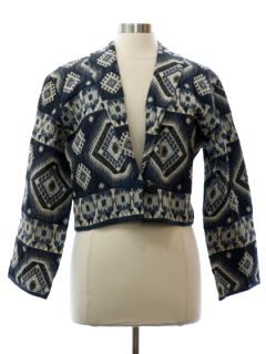 1980's Womens Totally 80s Flashback Equestrian Style Jacket