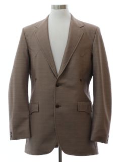 1970's Mens Circle-S Disco Western Blazer Sport Coat Jacket