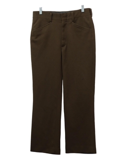 1970's Mens Dark Brown Leisure Pants