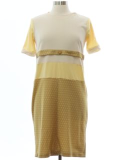 1970's Womens Mod Knit Dress