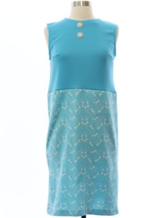 1970's Womens Mod Knit Dress Set