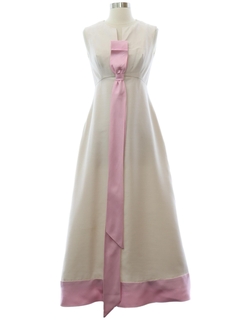 1960's Womens Cocktail Maxi Dress