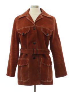 1970's Womens Devri Leather Suede Coat Jacket