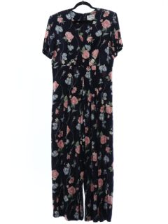 1980's Womens Totally 80s Rayon Jumpsuit