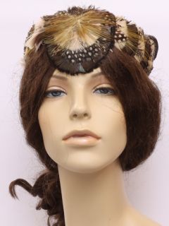 1950's Womens Accessories - Fascinator Feather Hat