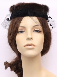 1960's Womens Accessories - Fur Hat