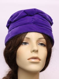 1960's Womens Accessories - Draped Turban Style Hat