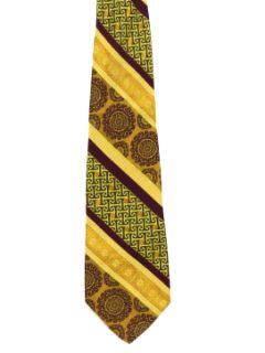 1970's Mens Wide Diagonal Disco Necktie
