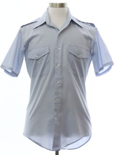 1970's Mens Uniform Style Work Shirt