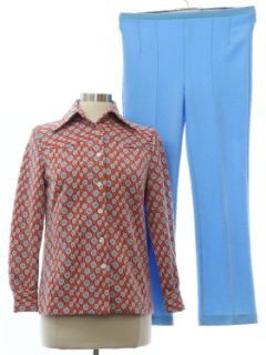 1970's Womens Combo Leisure Suit