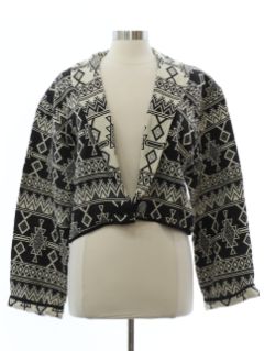1980's Womens Flashback Totally 80s Equestrian Style Jacket
